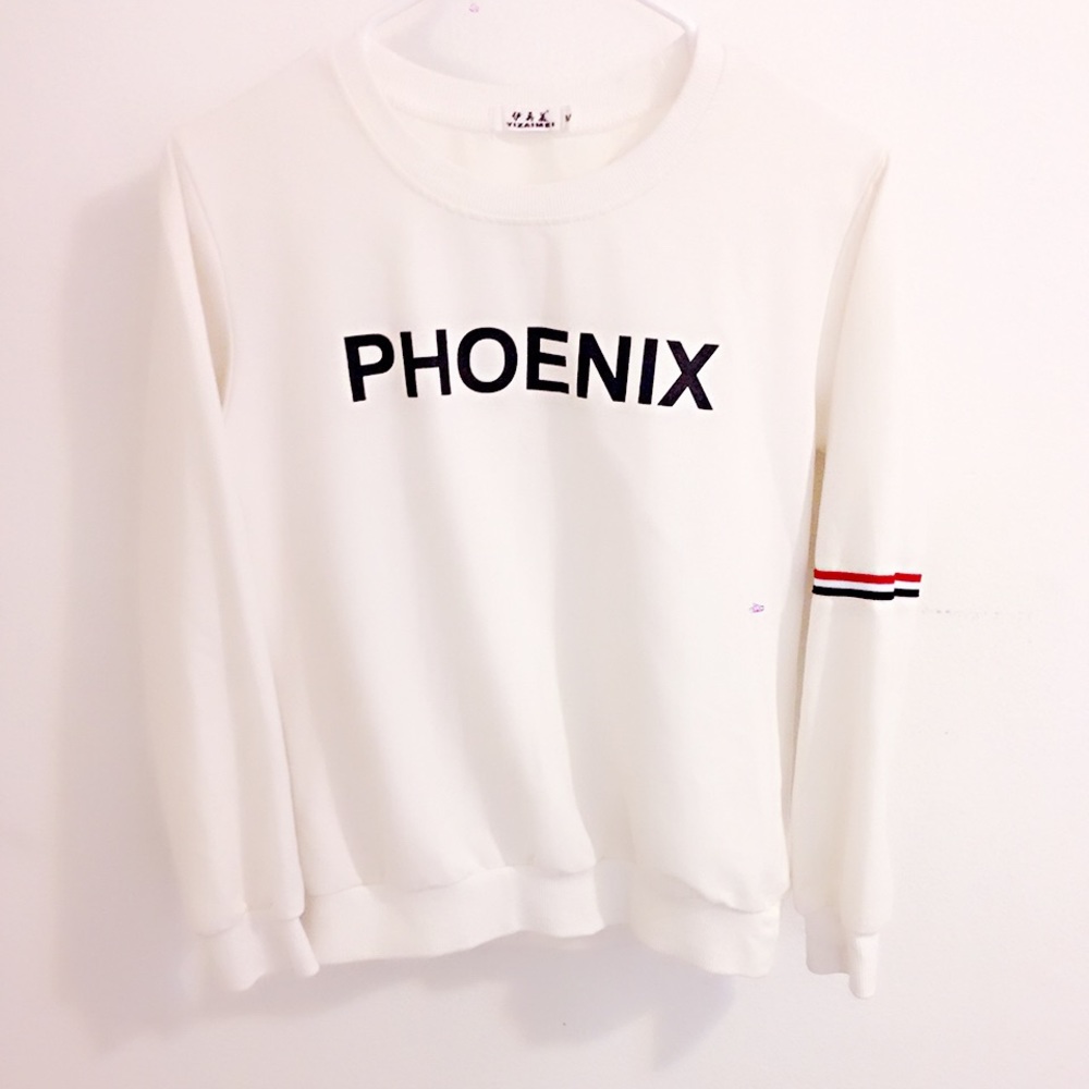 Sport white hoodie
